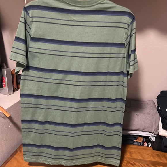 Men’s medium Green striped Tony Hawk pocket Tee BRAND NEW - Picture 2 of 4